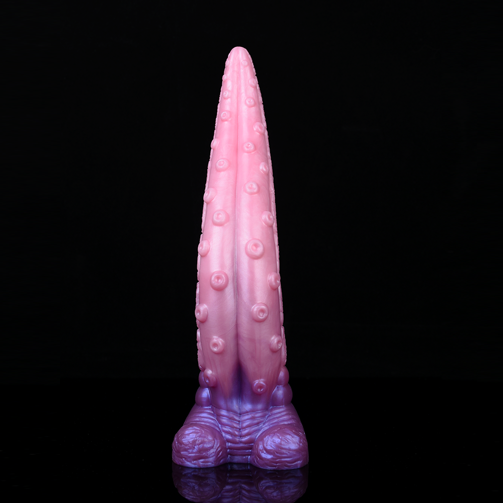 Inch Long Tongue Tentacle Dildo Pink Soft Silicone Octopus Sex Toy